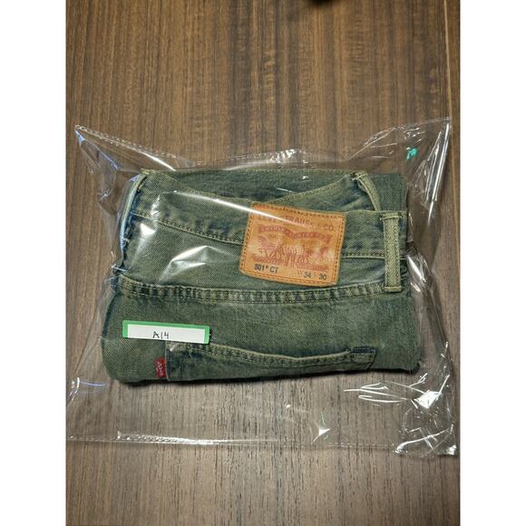Levi's Men's 501 CT XX Customized & Tapered Button Fly Rare Green 2016 34x30 EUC - Picture 13 of 13